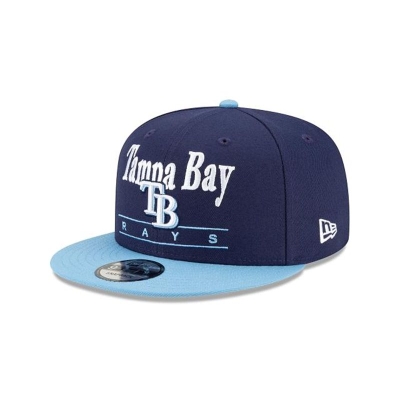 Sapca New Era Tampa Bay Rays MLB Two Tone Retro 9FIFTY Snapback - Albastri